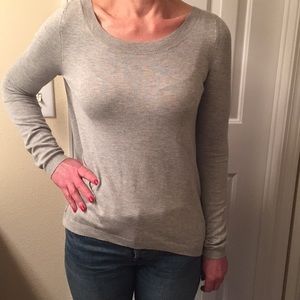 Light weight sweater. Chiffon court out detail.